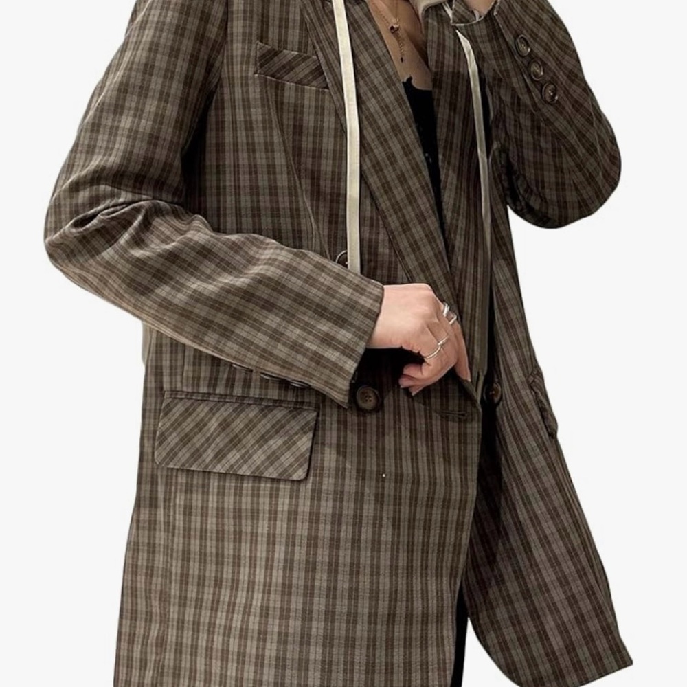 NWT Hooded Oversize Blazer Jacket for Women